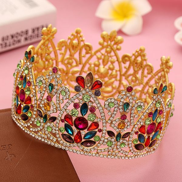 Bijoux De Cheveux De Mariage Grand Cristal De Luxe De Mariée Reine Diadème Couronne Pour La Mariée Casque Femmes De Bal Ornements Accessoires 230609