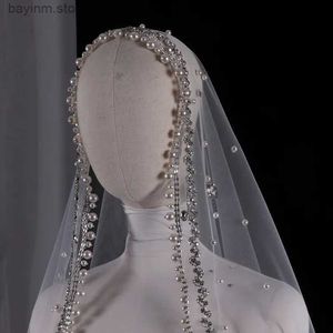 Bijoux de cheveux de mariage Vintage Perles de haute qualité avec strass de couleur blanche en ivoire