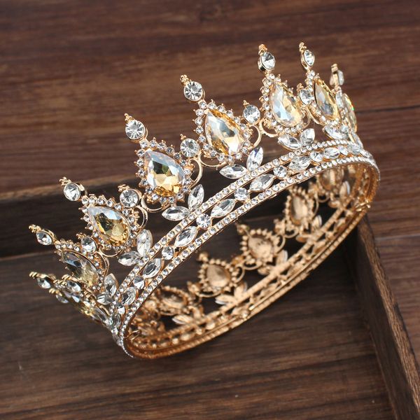 Bijoux de cheveux de mariage Vintage mariage reine roi diadèmes et couronnes tête de mariée bijoux accessoires femmes diadème concours casque mariée cheveux ornement 230217