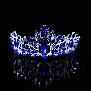 Bijoux de mariage Bijoux de mariage Tiara Righestone Bridal Crown Classic Blue Tiaras Party Birthday Gift Robe ACCESSOIRES ACCESSOIRES