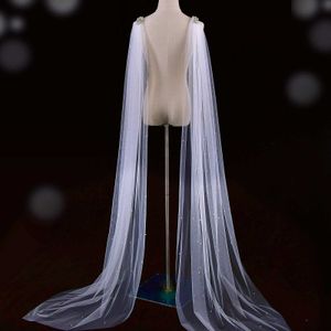 Bijoux de cheveux de mariage Femmes Cape Vg79 Bridal Wings Veil Wedding Bolero Covers Bouettes For Bride Cloak Accessoires de mariage Châle Soft Evening Cape Jacket