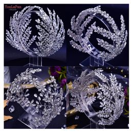 Bijoux de cheveux de mariage YouLaPan HP425, couronne de mariée à la mode, diadème, accessoires de couvre-chef pour femme, bandeau de mariée en cristal fait à la main, 230508