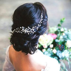 Wedding Headpieces Flower Crystal Pearl Hair Brides Handmade Women Head Ornaments Bridal Hair Clips Accessories Jewelry