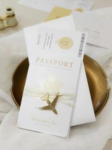 Tarjeta de invitaciones de boda Boda nupcial de la vendimia Decoración de la ducha Kits de tarjetas de felicitación de regalo Suministros para fiestas de eventos 240301