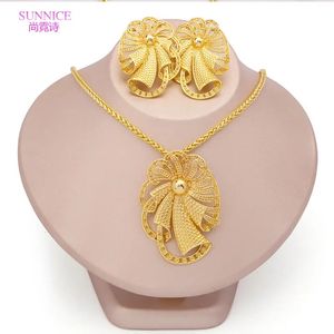 Bruiloft Sieradensets Braziliaans Voor Vrouwen Mode Ketting Clip Oorbellen 18k Vergulde Nigeria Bruid Sieraden Feestgeschenken 231128