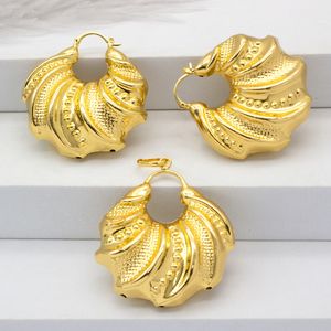 Ensembles de bijoux de mariage ensemble en or brésilien pour femmes collier plaqué Dubai boucles d'oreilles africaines pendentif pour mariée 230808