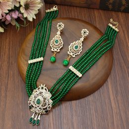 Ensembles de bijoux de mariage Neovisson collier de perles en pierre naturelle de haute qualité boucle d'oreille marocaine mariée ensemble de bijoux de mariage femmes cadeau préféré 230728