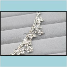 Ensemble de bijoux de mariage ensemble de bijoux de mariage Engagement Engagement Bridal Richeau Boucle d'oreille et collier Simple Shining Robe Accessories en BK Dro Dhpog