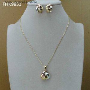 Bruiloft Sieraden Sets Yuminglai Dubai Kleding Sieraden Prachtige Sieraden Dames Eenvoudige Hanger FHK9851 Q240316