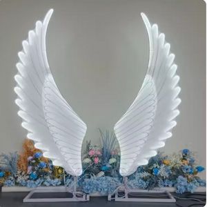 Wedding Luminescente Angel Wings Led Decoratielamp Moderne Fairy Wings For Party Stage Shining Road Lead Wings Led Bride Wedding Props Supplies