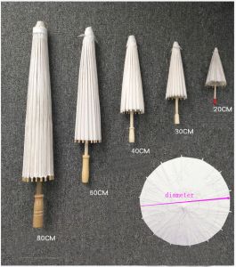 Wedding Paper paraplu's parasols handgemaakte gewone Chinese mini-ambachtelijke paraplu voor hangende ornamenten diameter: 20-30-40-60 cm
