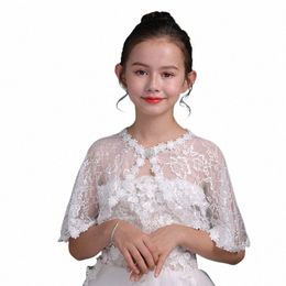 Fête de mariage Fr Fille Boléro Princ Dr Cape Filles Wrap Top Cover-Up Dentelle Enfants Boléro Mariage Mariage Accories F3Oh #