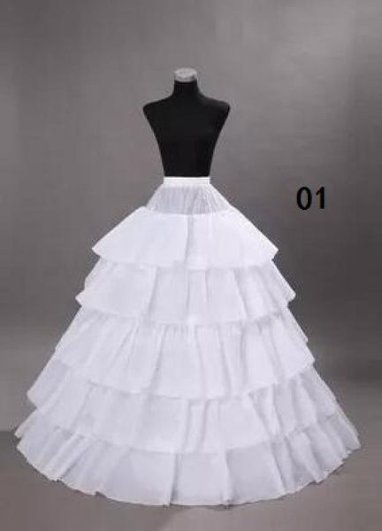 Bodas de boda Patrones de pelota Baskskirts para vestidos de novia de boda de talla grande crinoline enagua ws0044232348