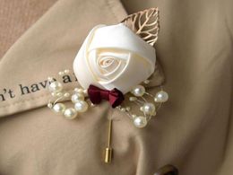 Cérémonie du corsage de promotion de mariage broche Boutonnières du marié du marié.