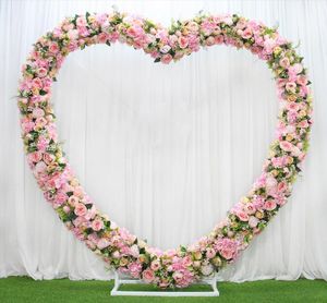 Accessoires de mariage fer en forme de coeur fond arc disposition de scène fond créatif amour décoration