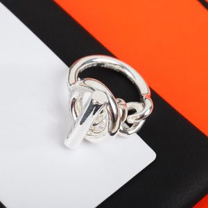 Bruiloft Pure 925 Sterling Zilveren Sieraden Voor Vrouwen Dikke Ketting Party Engagement Grote Breedte Ring Lucky Luxe 230915