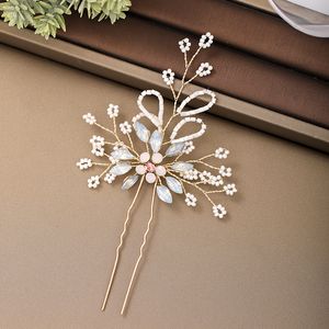 Wedding Rhinestone Pearl Hairspin Bridal Headpieces Accessoires Pin Sieraden Woman Accessoire Hairclip Ornament