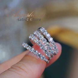 Bague de mariage sertie d'or 18 carats avec diamant bague de bijoux de mode originale mariage pour femme
