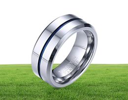Bague de mariage anneaux en carbure de tungstène pour hommes 8mm de largeur Top qualité bijoux de mariage masculin s USA5055458