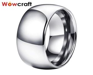 Anillos de boda 10 mm Carburo de tungsteno real para hombres Banda de compromiso Pulido Brillante Dome Classic Parejas Anillo Comfort Fit5219861