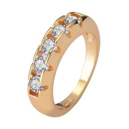 Anneaux de mariage Bague en diamant en or 14 carats pour femmes pour rejoindre la fête Gemstone De mariage Diamante Bijoux de fiançailles Mode 1356 Q2 Drop Deli Dhg5Z