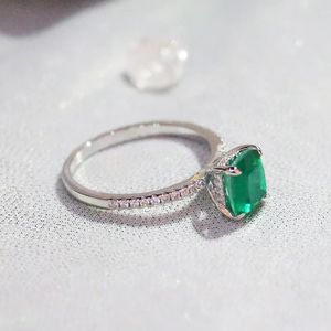 Anneaux de mariage 18k or Vintage émeraude topaze diamant pour femmes véritable bijoux anniversaire redimensionnable cadeau en gros 231206