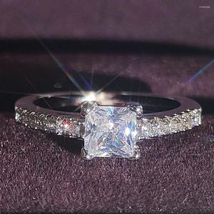 Anillos de boda 2023 de moda princesa Color plata diseñador anillo de compromiso África para mujeres aniversario regalo de Navidad joyería al por mayor