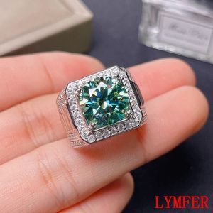 Trouwringen 5ct groene herenring 925 zilver mooie vuurkleurige diamantvervanger 230921