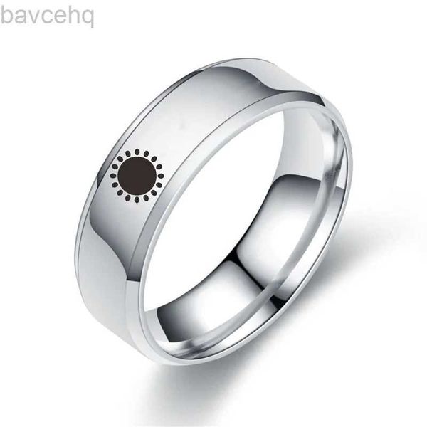 Anneaux de mariage 6mm soleil lune Couple anneaux femme hommes bandes de mariage bague de fiançailles pour hommes anniversaire personnalisé bijoux femme anneaux 24329