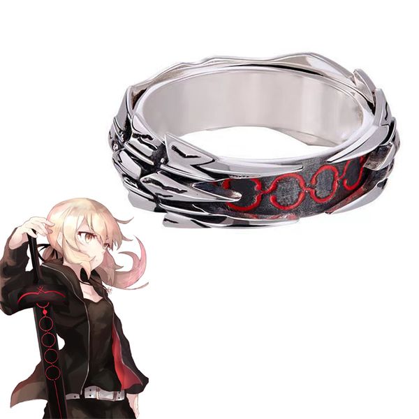 Anillos de boda Anime Fate Stay Night Ring Black Saber Armor Cosplay Unisex Apertura ajustable Joyería Anillos Accesorios Accesorios Regalo de Halloween 230831