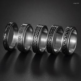 Trouwringen Angst Ring Fidget Spinner Voor Vrouwen Rvs Fidgets Vrij Draaien Anti Stress Accessoires mannen Sieraden