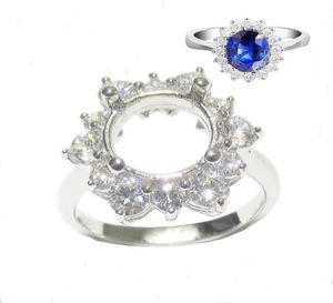 Anillos de boda Beadsnice ID27359 Hallazgos de joyería de plata Ajuste de anillo de ley Ajustes de semi montaje Diy RoundWedding5944465