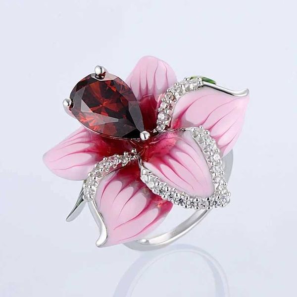 Bagues de mariage belles anneaux de rose pour femmes bague de fiançailles pour femmes et bijoux de mode de mode cadeau