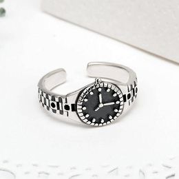 Anneaux de mariage bohème créatif noir montre pour femmes Vintage Knuckle doigt anneau tendance géométrique bijoux 2022