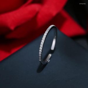 Wedding Rings Boheemse vintage grote kristallen ronde ring voor vrouwen Boho Antieke zilveren kleur Knuckle Jewelry Anillos