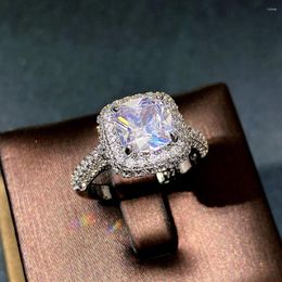 Anneaux de mariage CAOSHI brillant cubique zircone doigt pour femme à la mode femmes bandes de fiançailles bijoux délicats accessoires de mariée