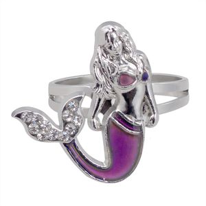 Wedding Rings Cincin Retro is meer dan een paar keer bekeken Keberuntungan Kekayaan cincin terbuka Emaille cincin pesona refleksi voor wanita 230904