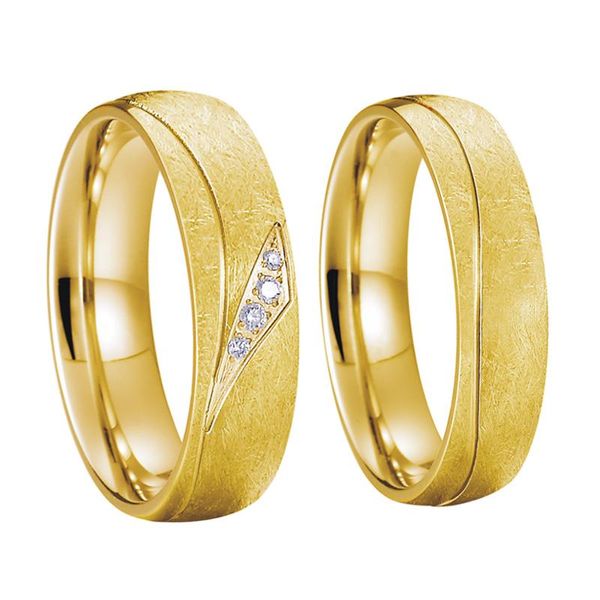 Anillos de boda Pareja para hombres y mujeres Alianza de amantes Hombre Mujer Venta al por mayor Precio de anillo de oro de Arabia Saudita