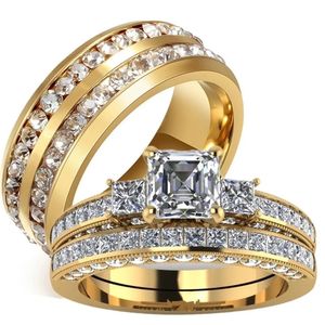 Trouwringen Ring voor koppels Modieuze kubusvormige trouwring Gebruikt voor gouden romantische jubileumringen voor mannen en vrouwen Sieradenaccessoires voor geliefden 231213