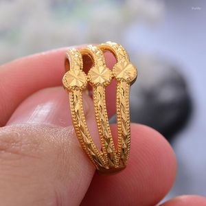 Anneaux de mariage dubaï éthiopien couleur or afrique bague pour femmes homme arabe anniversaire bijoux cadeaux