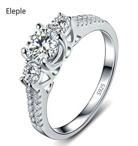 Anneaux de mariage Eleple couleur or blanc pour femmes zircon cubique bijoux bague de fiançailles accessoires Drop fournisseur MSR0119739729