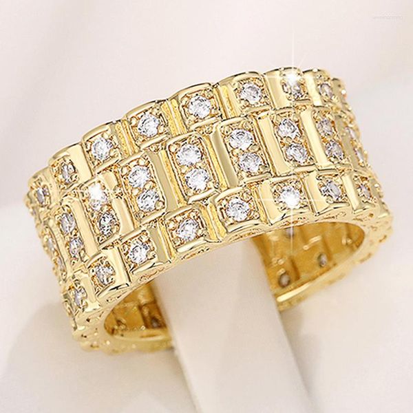 Anillos de boda Eternity Promise para mujeres Love Bands Accesorio Full Bling Iced Out CZ Wholesale Drop Ship Jewelry