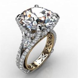 Trouwringen Europese En Amerikaanse Grote Kristal Vrouwelijke Ring Banket Women039s Luxe Dames Sieraden Accessoires12961741