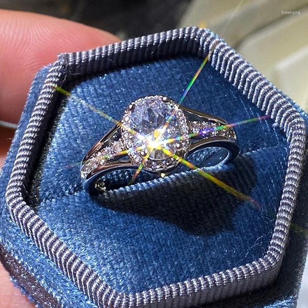 Anneaux de mariage mode huit coeurs et flèches ovales zircon dames ring