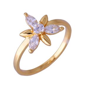 Wedding Rings Fashion Golden Rhinestones For Women Geometric Crystal Finger Ring Ladies Vintage Party Engagement Vrouwelijke geschenken