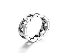 Trouwringen Mode Roestvrij Staal Platte Ketting Ring Koppels Mannen En Vrouwen Trendy Eenvoudige Punk Sieraden Gift S05126807909