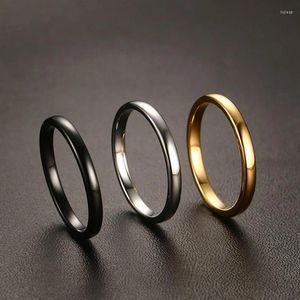 Trouwringen Vrouwelijke 2mm Breedte Kleine Ring Kwaliteit Wolfraamcarbide Met Gouden Pistool Zwart Plated Voor Vrouwen Maat 6 7 8 9 10 11