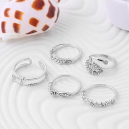 Trouwringen voor vrouwen 18K gouden kristallen ringen set noble charms meisjes saffier sieraden trouwring set