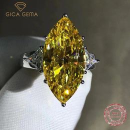 Trouwringen Gica Gema 1005 sterling zilver Marquise Cut 10 CT VVS roze gemaakt verlovingsring op maat fijne sieraden 231123