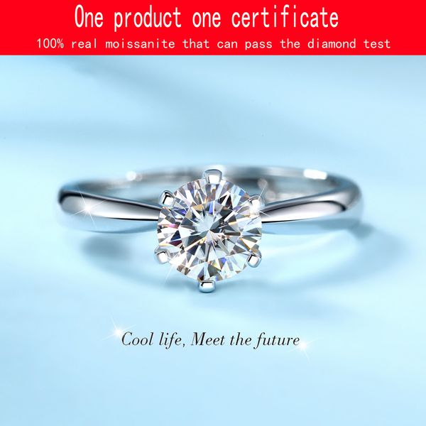 Anneaux de mariage GRA certifié 15 bague VVS1 Lab diamant pierre unique promesse de fiançailles pour femmes bijoux 230829